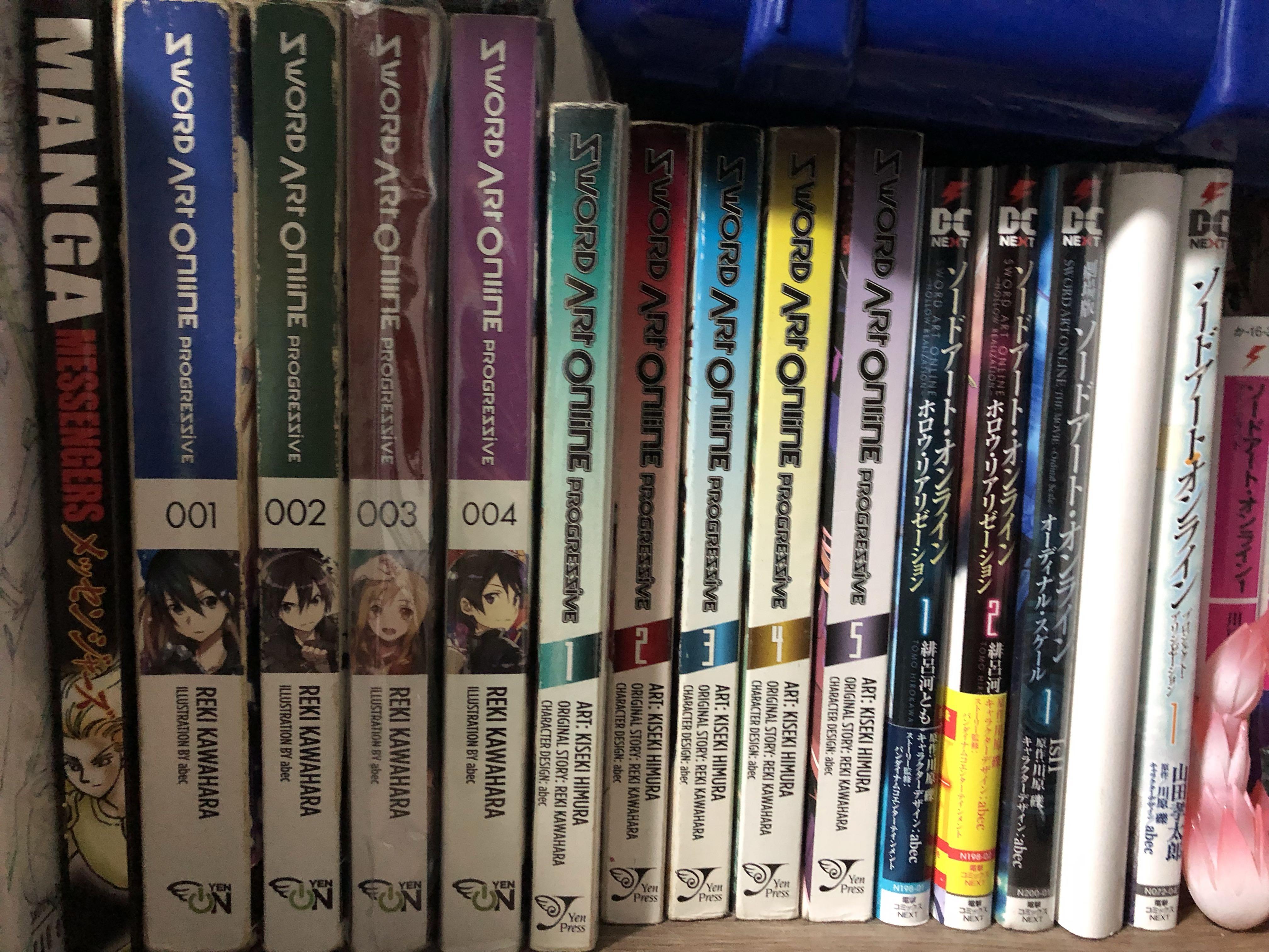 Wts Sword Art Online Light Novels And Manga Vol 3 11 And Progressive Series Books Stationery Non Fiction On Carousell There are multiple manga adaptations of the series: wts sword art online light novels and