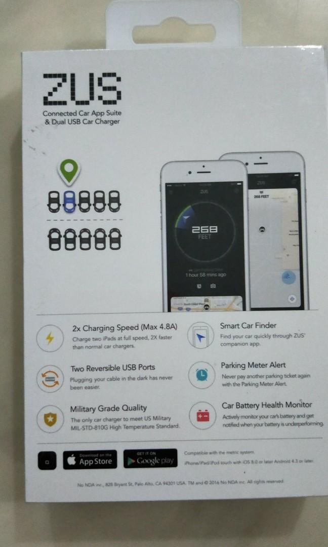 ZUS CAR USB CHARGER, Car Accessories, Accessories on Carousell