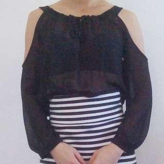 Sheer Black Blouse