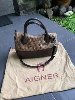 Aigner shoulder bag fango aigner print authentic