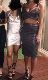 Bardot set - Crop top and skirt set - Size 8 skirt - fits a size 6