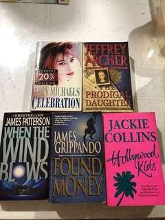 5 Various Fiction Books