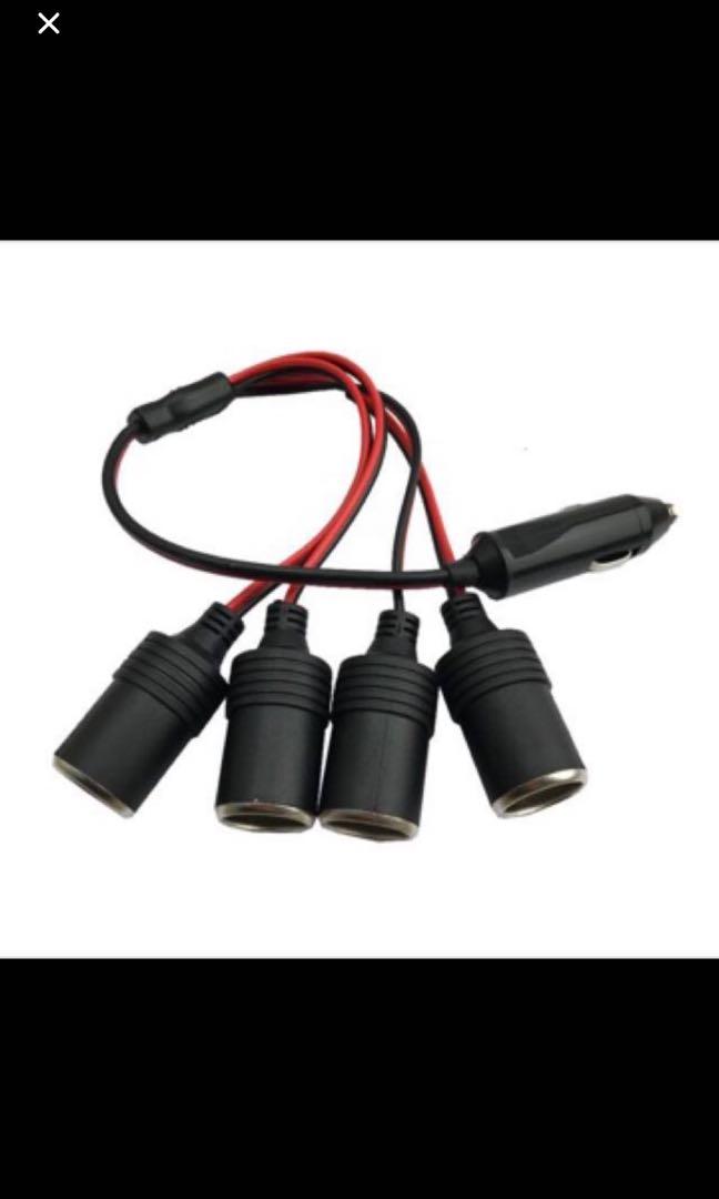 4 Socket Cigarette Lighter Car Charger 5a Power Charger Adapter 1 To 4 Way Socket Splitter Female Socket Plug Connector Adapter Car Accessories Accessories On Carousell