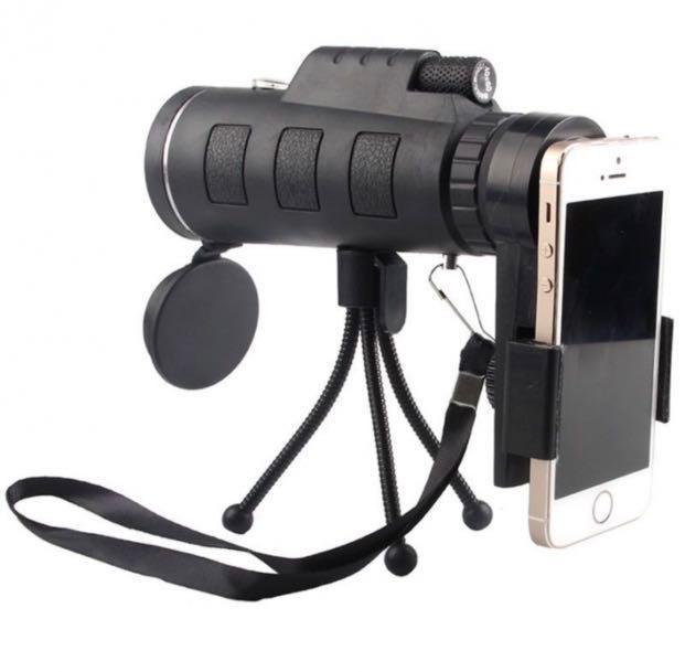 🆕 40X60 Monocular Telescope HD Night Vision Prism Scope with Compass phone  clip Professional Vision, Everything Else on Carousell