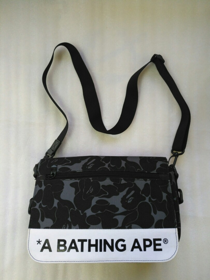 Bape abc double hot sale strap bag