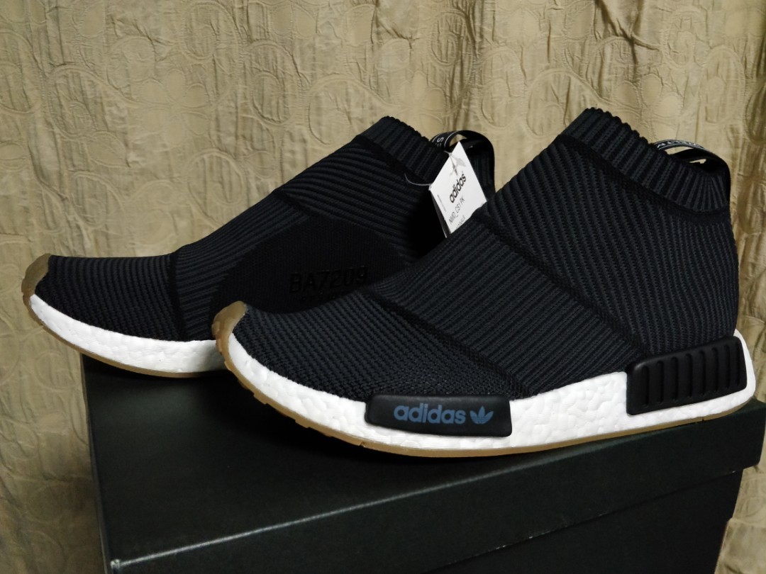 Adidas Nmd Cs1 Black Gum Sole Us9 5 Men S Fashion Footwear Sneakers On Carousell