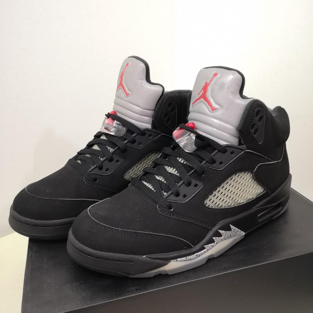 air jordan 5 metallic silver