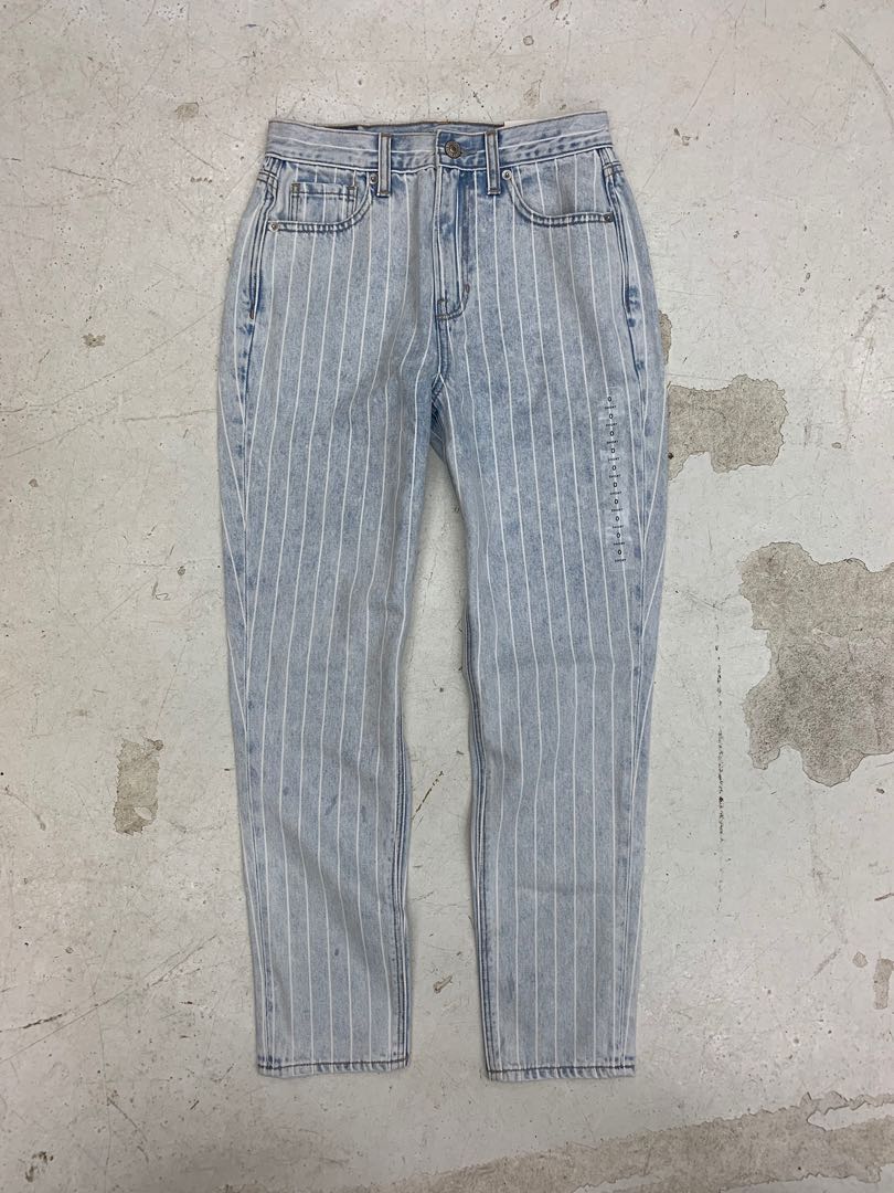 striped mom jeans american eagle