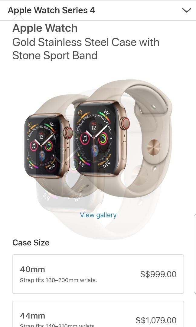 Gold stainless steel case with stone sport band top