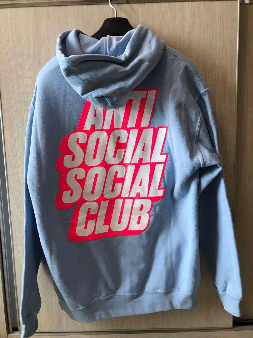 ASSC BLOCKED LOGO HOODIE BLUE SKY Fesyen Pria Pakaian Baju Luaran di Carousell