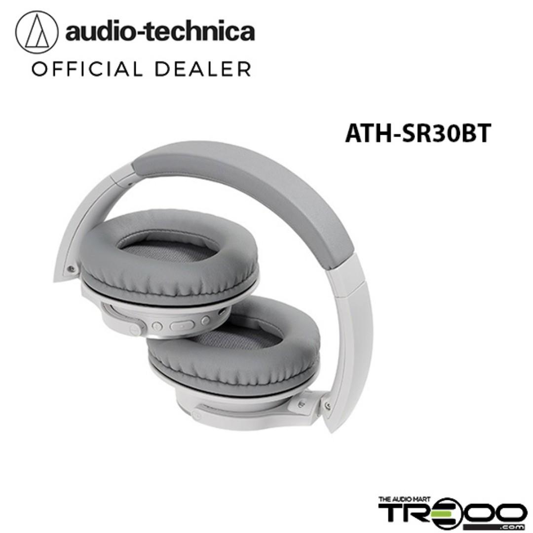 Official Audio Technica ATH SR30BT Wireless Bluetooth Over the Ear Headphone with Microphone Audio Headphones Headsets on Carousell