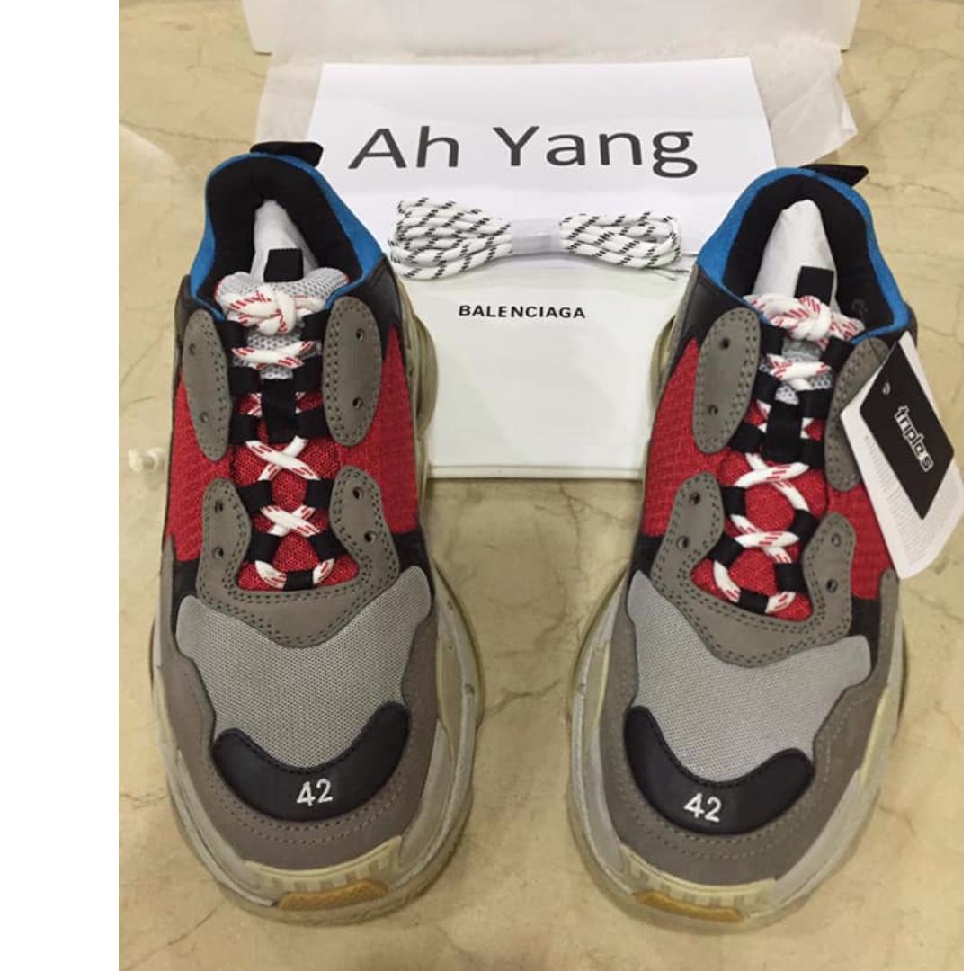 balenciaga triple s lego on feet