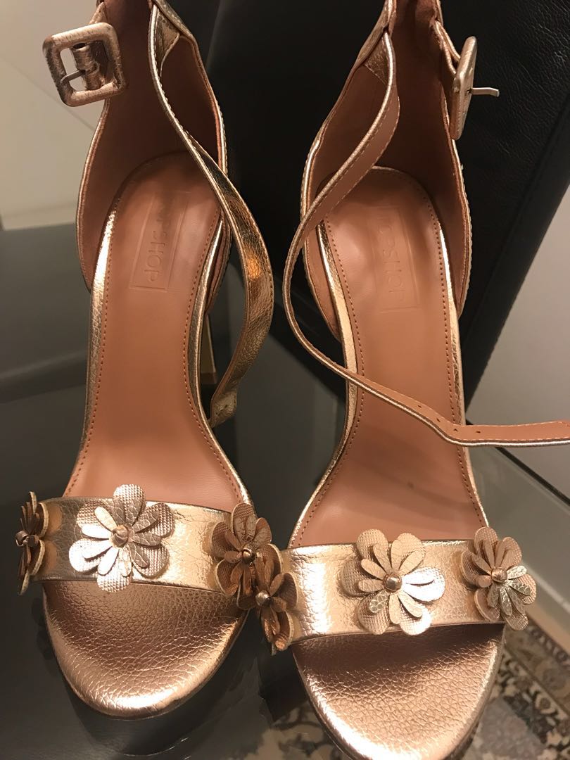 topshop rose gold heels
