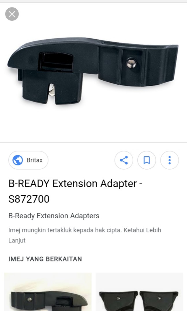 Britax b clearance ready extension adapter