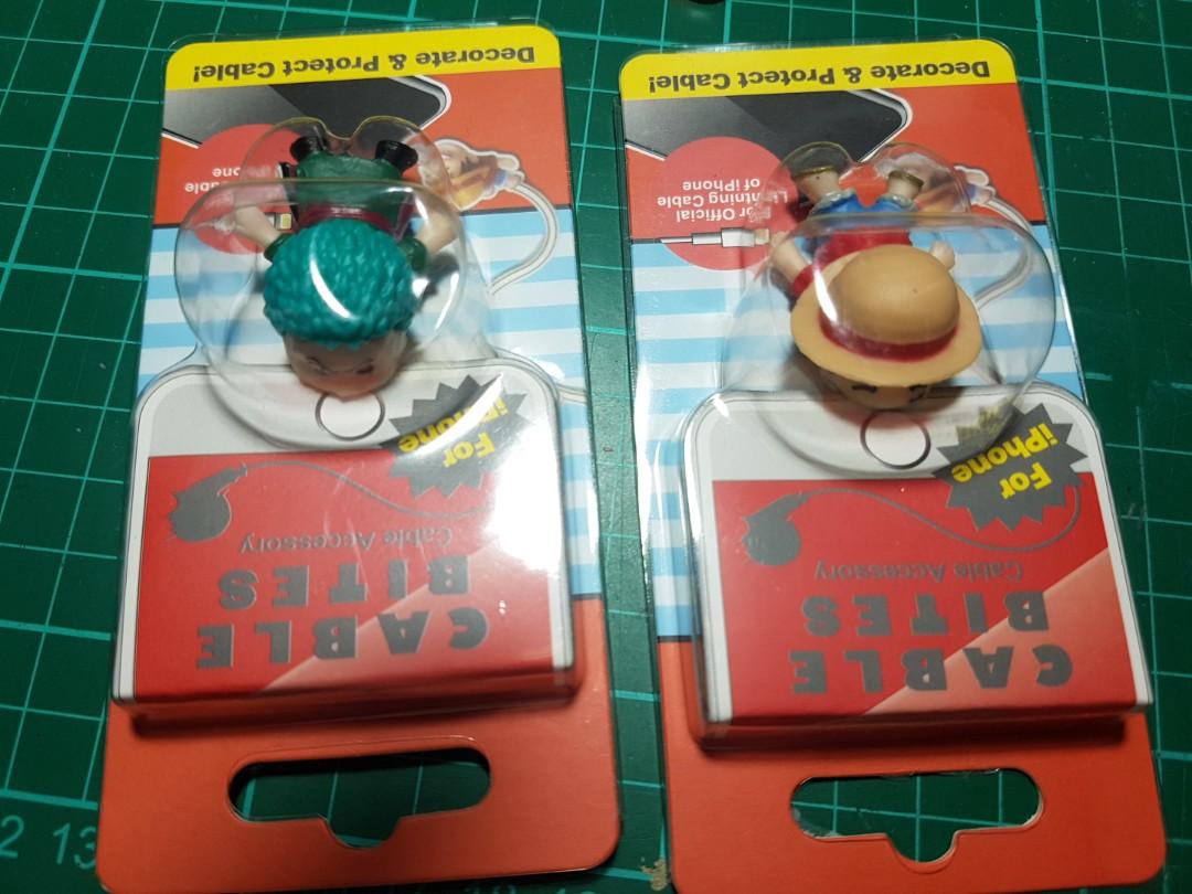 Cable Bite Luffy and Zoro. 200php each. (Category: Figurines & Statues) located in Manila. Submitted by allthingsloved28 (Listing ID 220184513, Image 2). Description: Selling Cable bites Luffy and Zoro. 200 each. Any cable possible as long as it could fit the holes. Meetup LRT D.jose station.