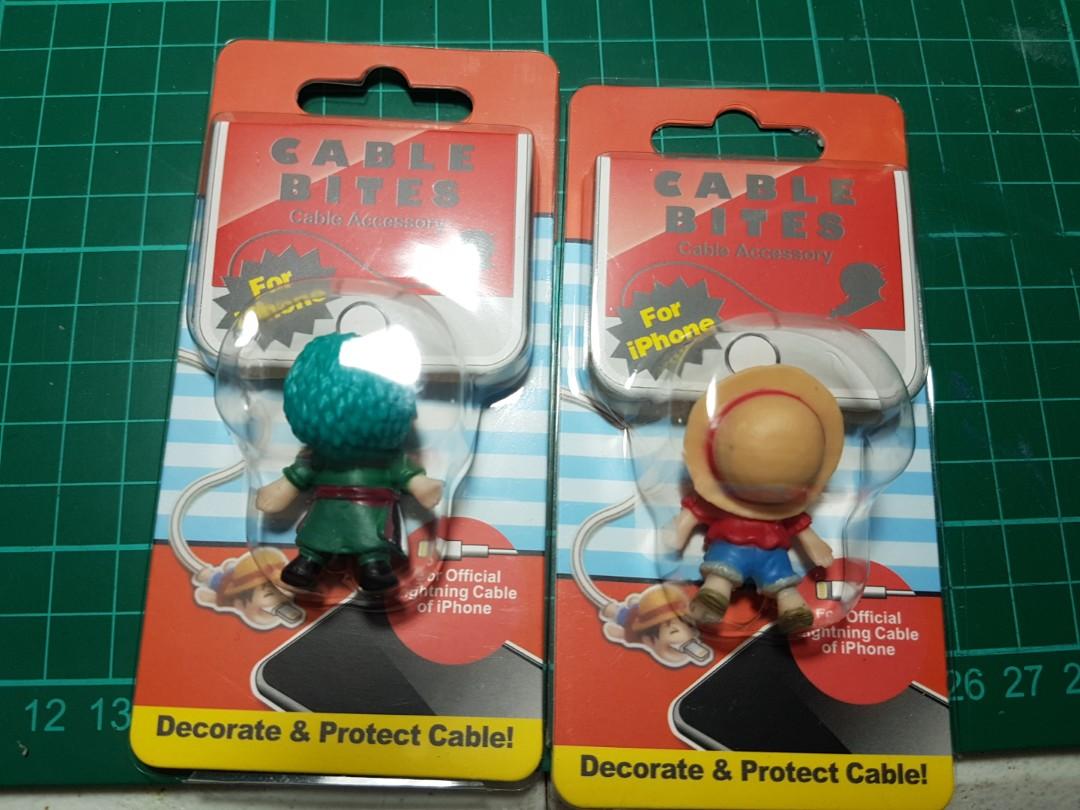 Cable Bite Luffy and Zoro. 200php each. (Category: Figurines & Statues) located in Manila. Submitted by allthingsloved28 (Listing ID 220184513, Image 1). Description: Selling Cable bites Luffy and Zoro. 200 each. Any cable possible as long as it could fit the holes. Meetup LRT D.jose station.