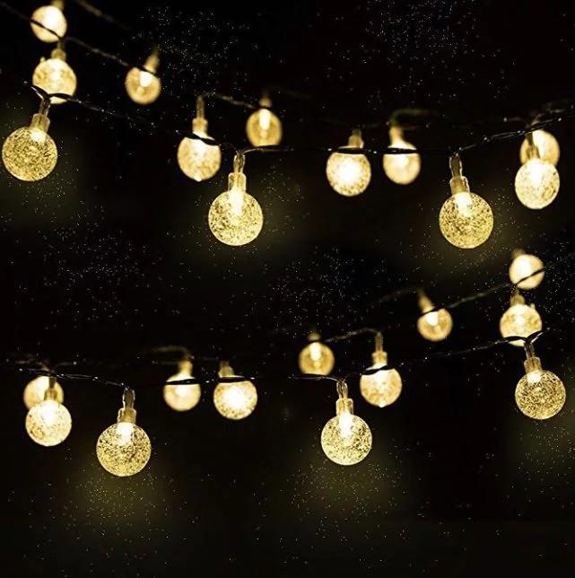 E1437 Globe String Lights Cmyk 20 Ft 30 Crystal Waterproof E1437 Globe String Lights Cmyk 20 Ft