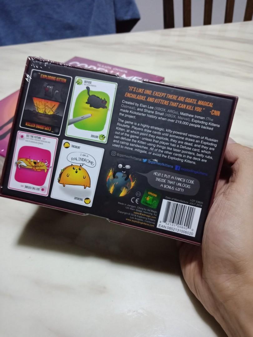 Exploding Kittens Original Edition, Hobbies & Toys, Toys & Games on ...