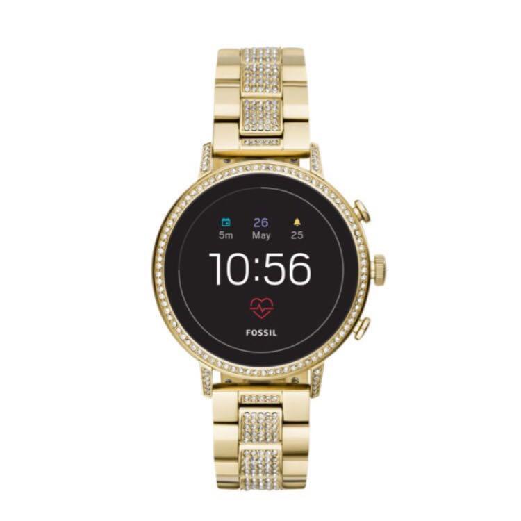 Fossil Women s Gen 4 Q Venture HR Smartwatch in Gold FTW6021