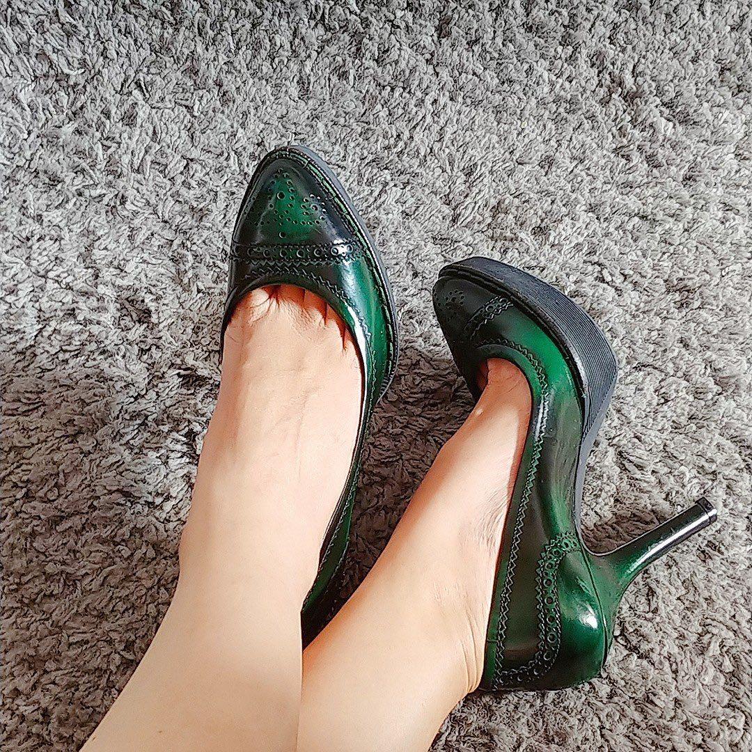 Gucci best sale green pumps