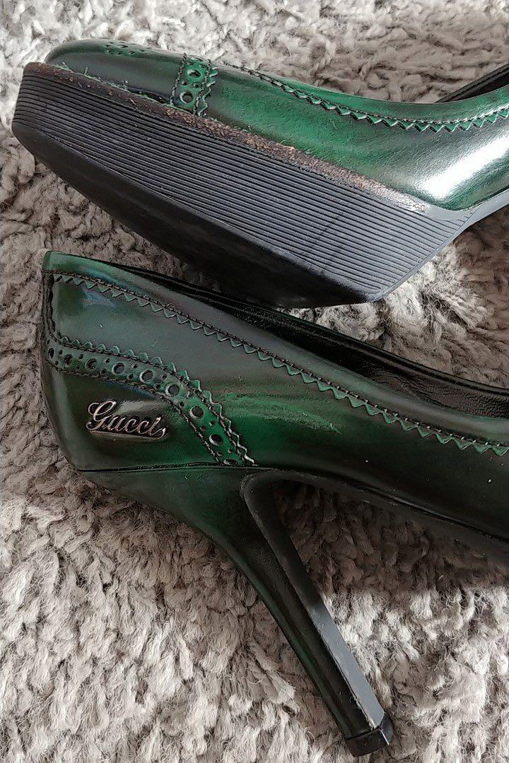 Gucci clearance green pumps