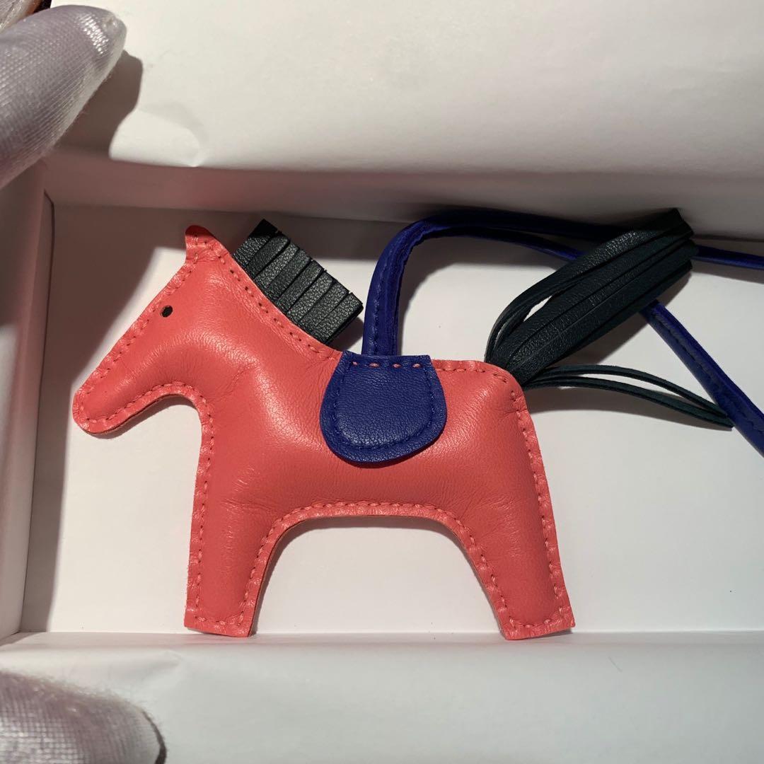 Hermès Rodeo Horse MM Bag Charm Orange