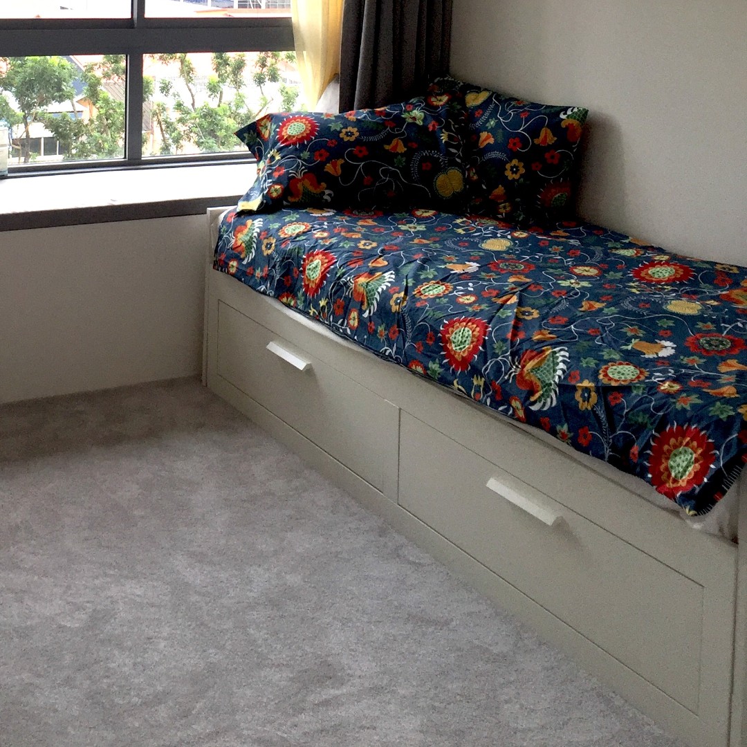 IKEA Expandable Day Bed with Storage + 1 mattress, Furniture & Home