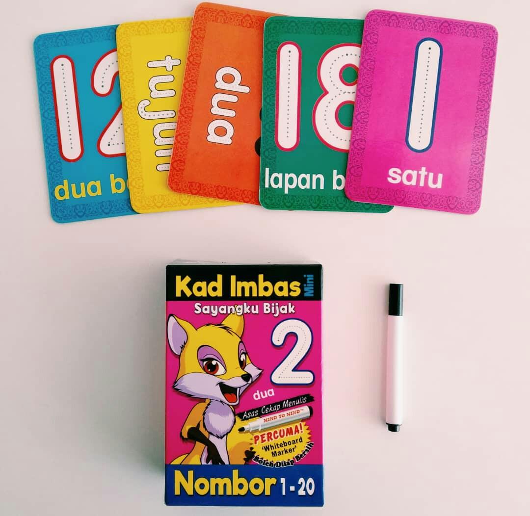 Kad Imbas Nombor 1 20 Babies Kids Others On Carousell