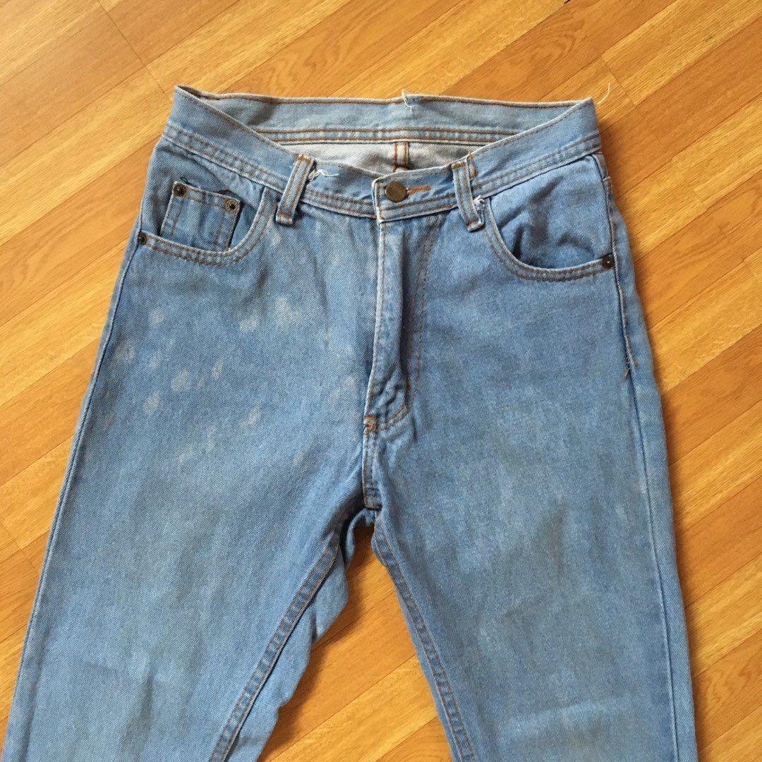 Lightwash highwaisted jeans (REPRICED!) (Category: Jeans) located in Pasig City. Submitted by thecauseofdelay (Listing ID 215237412, Image 1). Description: 28-29 with minimal flaws, yung white spots sa harap. (see pics.) #INeedSpace #highwaisted #denim #jeans #lovemarch #march300 200 LP.