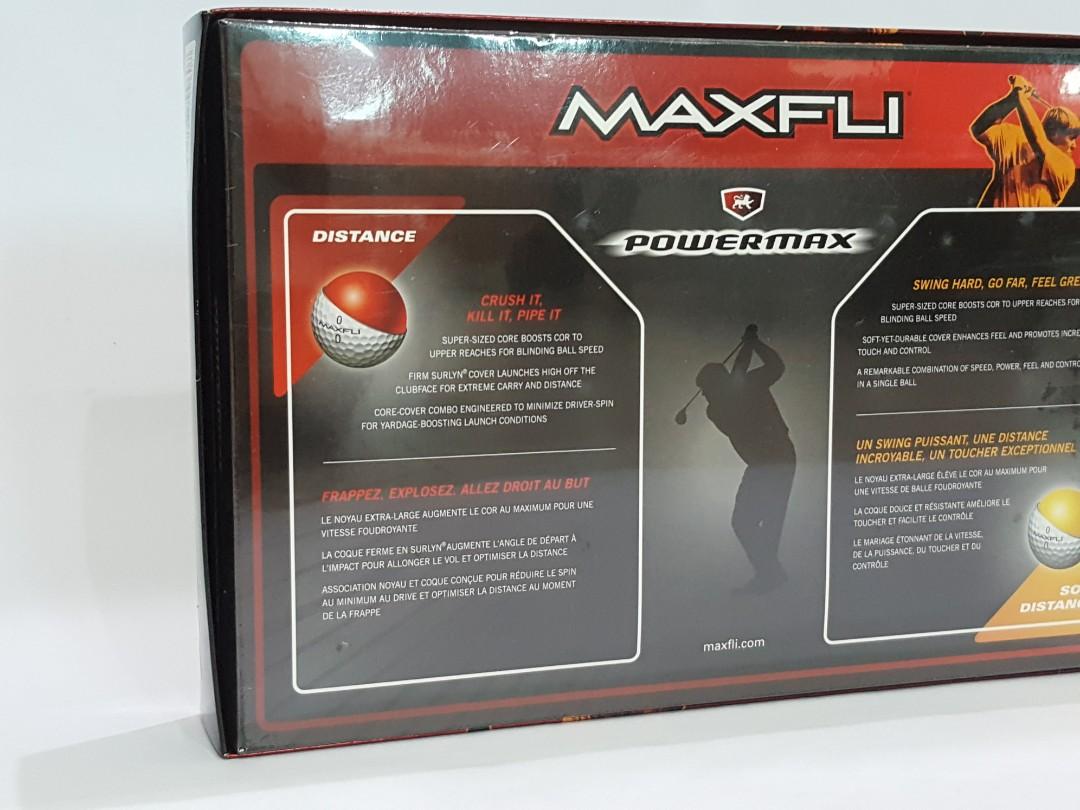 MAXFLI PowerMax Distance Golf Balls Set 15 Each, Sports Equipment