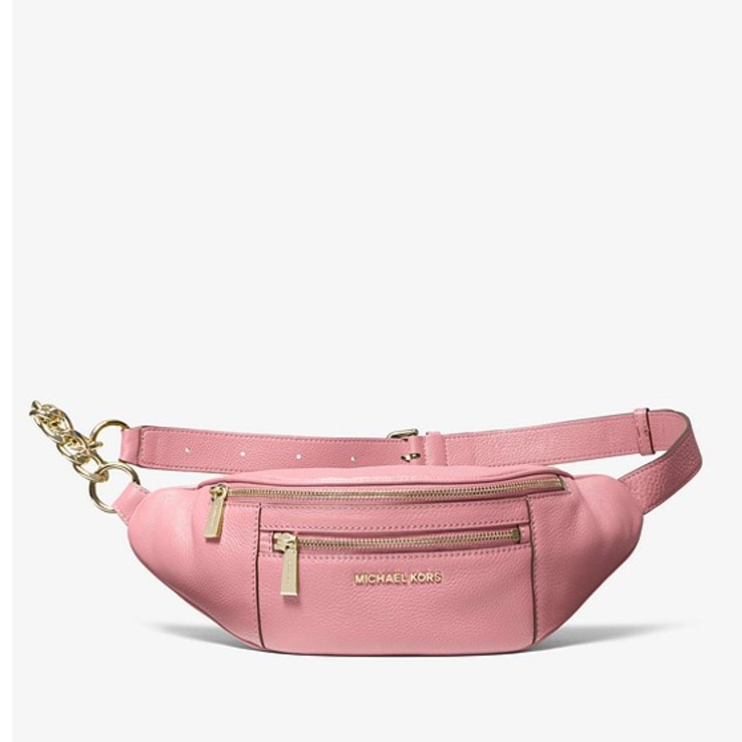 michael kors pink belt bag