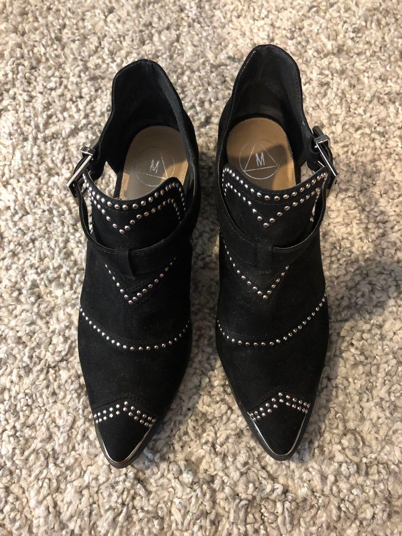 Cut out studded ankle sale boots