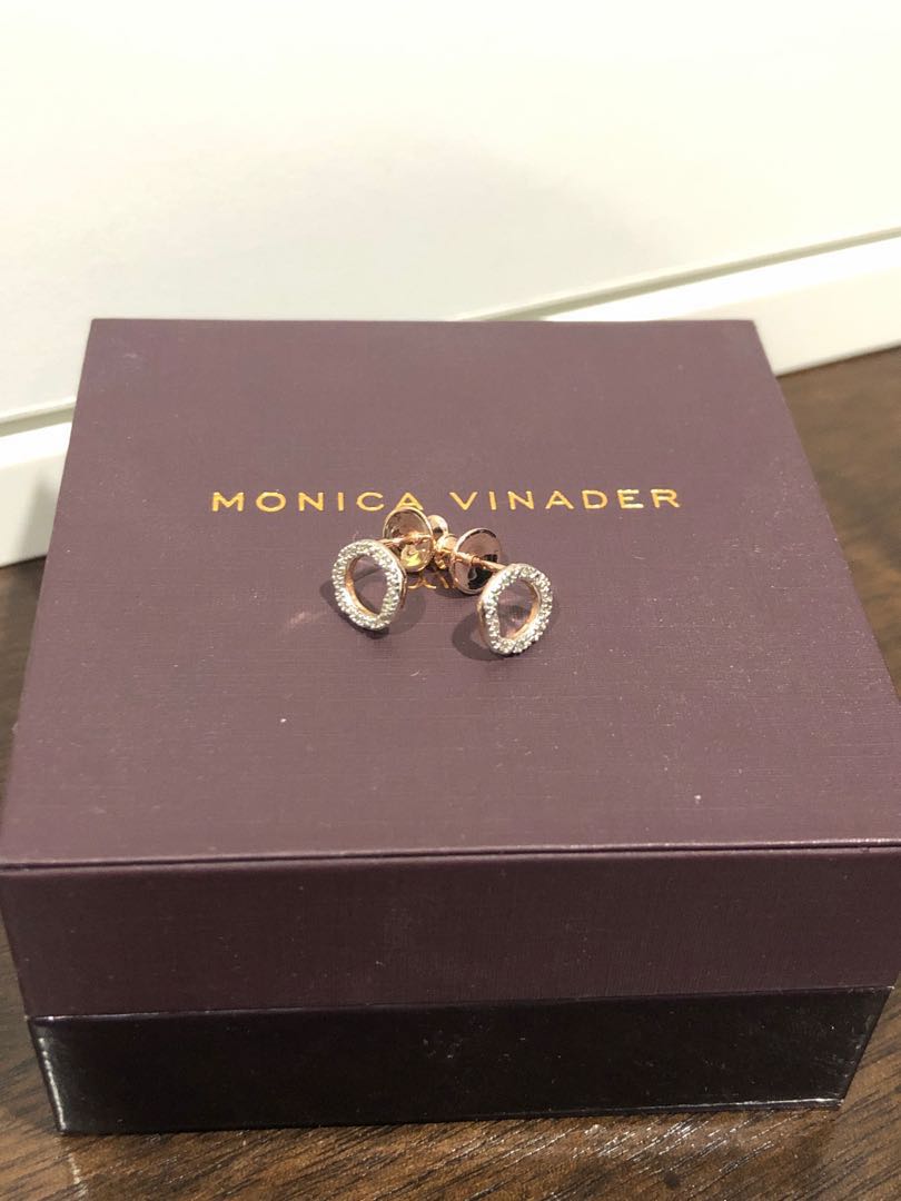 Riva diamond hot sale circle stud earrings