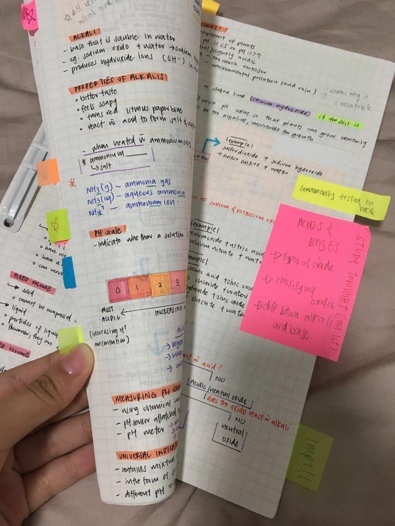 N Level Science Chemistry Handwritten Notes Hobbies Toys Books Magazines Assessment Books On Carousell