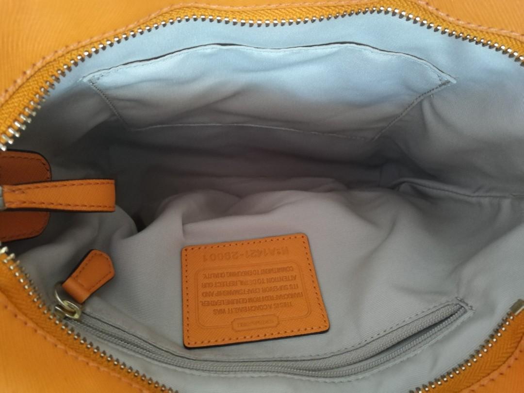 coach orange sling bag