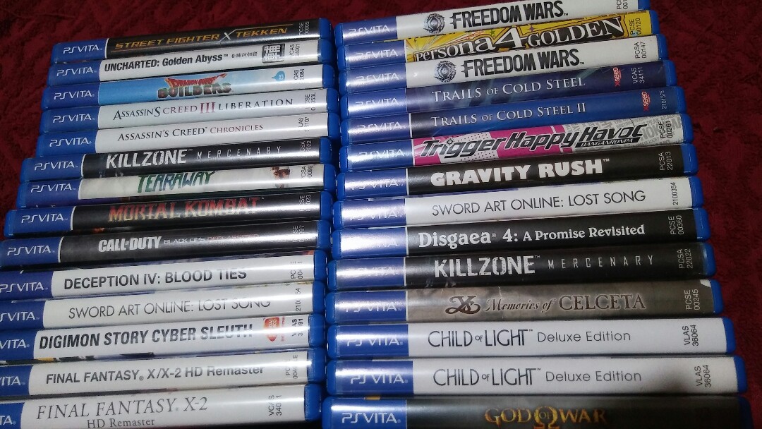 Ps vita games cartridge not 3ds ps3 ps4 switch, Video Gaming, Video