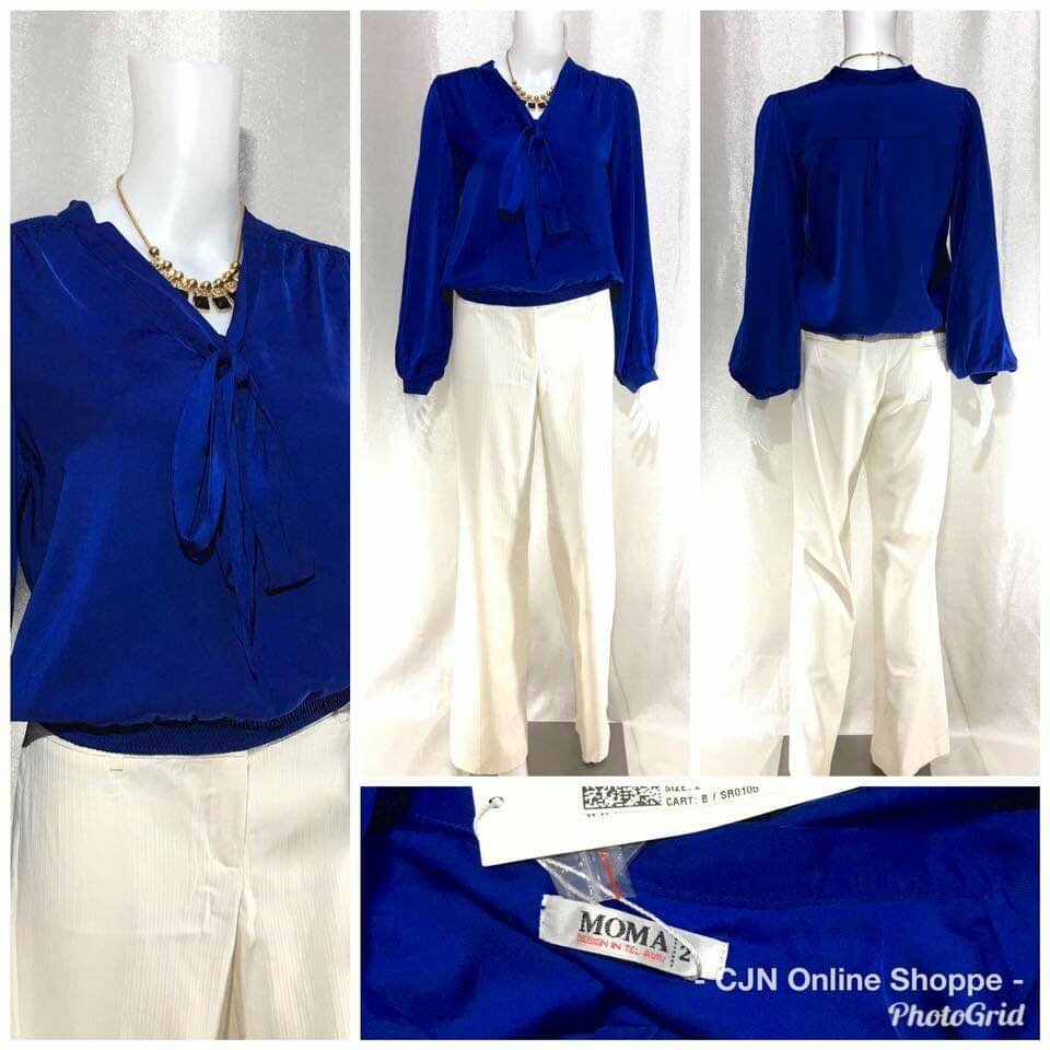 royal blue dress blouse