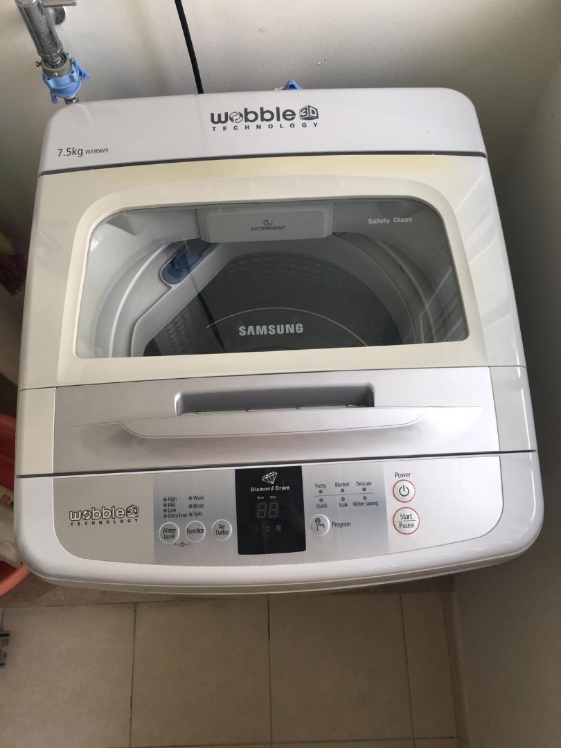 samsung wobble 3d technology washing machine 7 5kg