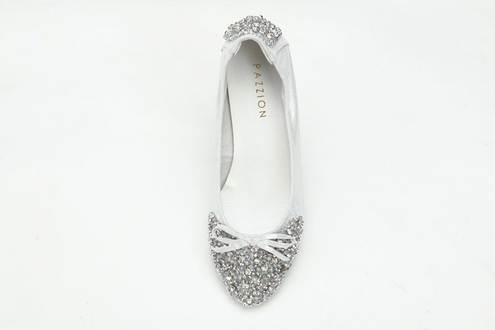 silver ballet shoes