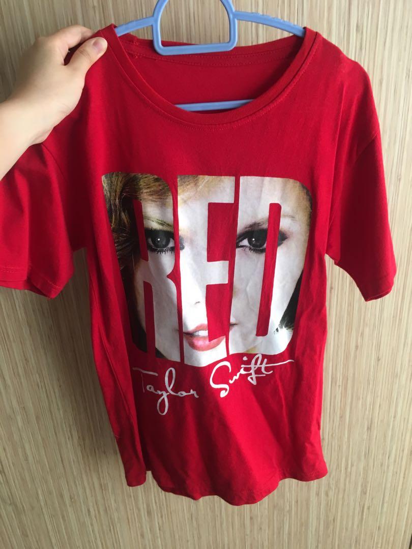 Taylor Swift Red Tour Tee Women S Fashion Clothes Tops On Carousell