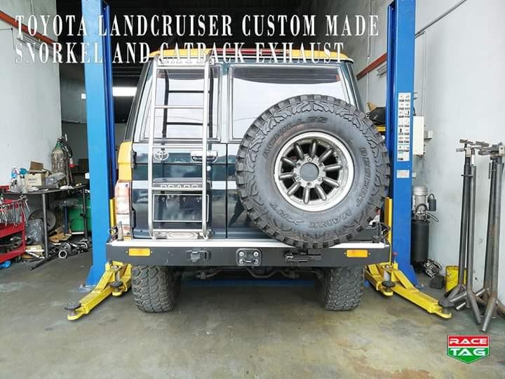TOYOTA LAND CRUISER CUSTOM MADE SNORKEL PIPE AND CATBACK EXHAUST, Auto