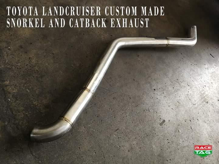 TOYOTA LAND CRUISER CUSTOM MADE SNORKEL PIPE AND CATBACK EXHAUST, Auto