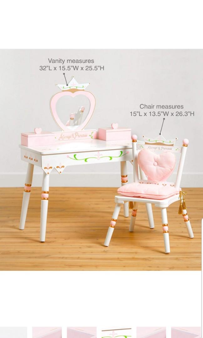 Wildkin Princess Vanity Dressing Make Up Table Chair Set Features Heart Shaped Mirror Two Jewelry Musical Boxes And Removable Plush Seat Cushions Perfect For The Little Princess In Your Life White Toys Your pink balloons heart stock images are ready. wildkin princess vanity dressing make up table chair set features heart shaped mirror two jewelry musical boxes and removable plush seat cushions