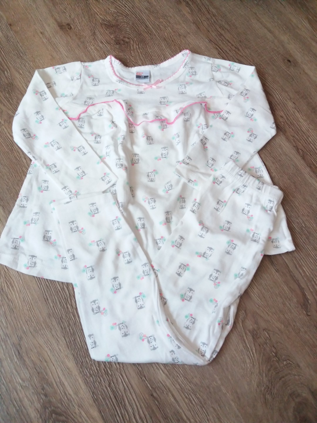 Zara kids owl 100 cotton pajamas 7t(no caroupay), Babies & Kids