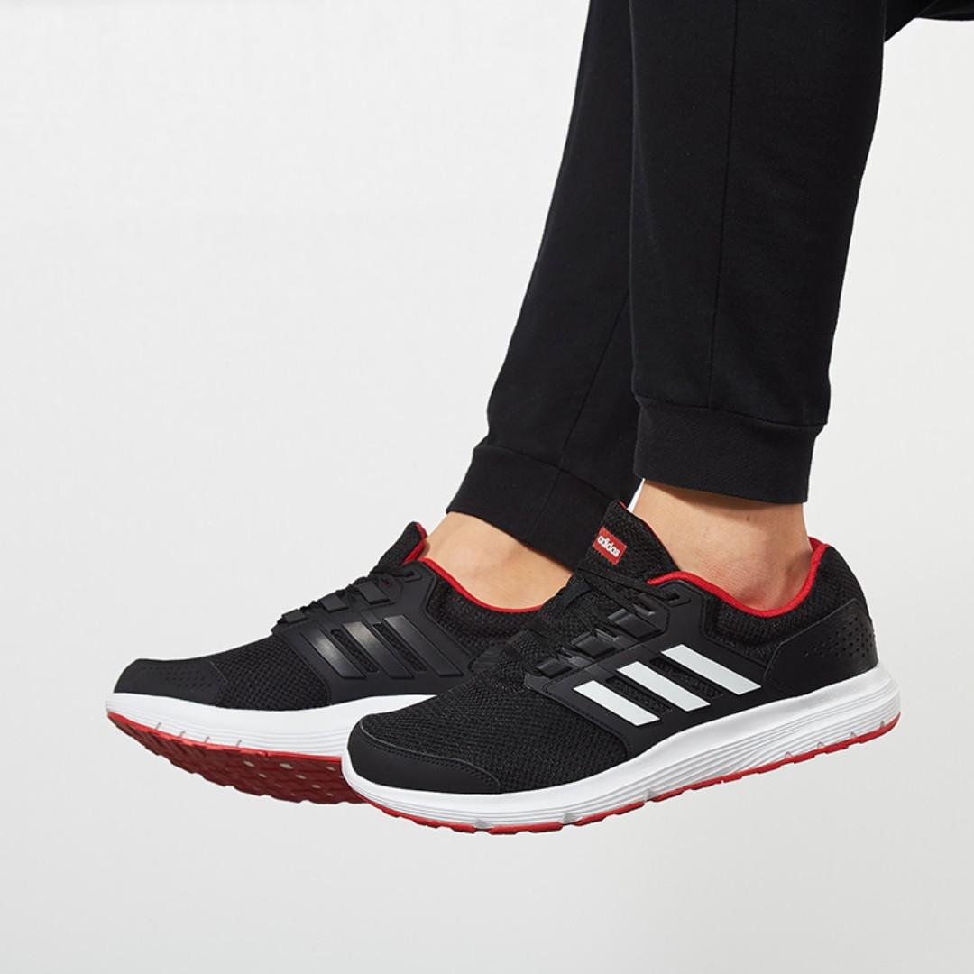 Adidas galaxy 4 black red discount