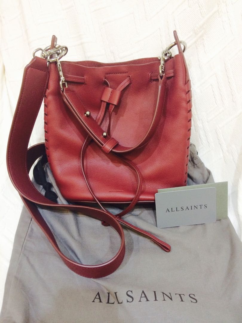 Allsaints ray bucket on sale bag