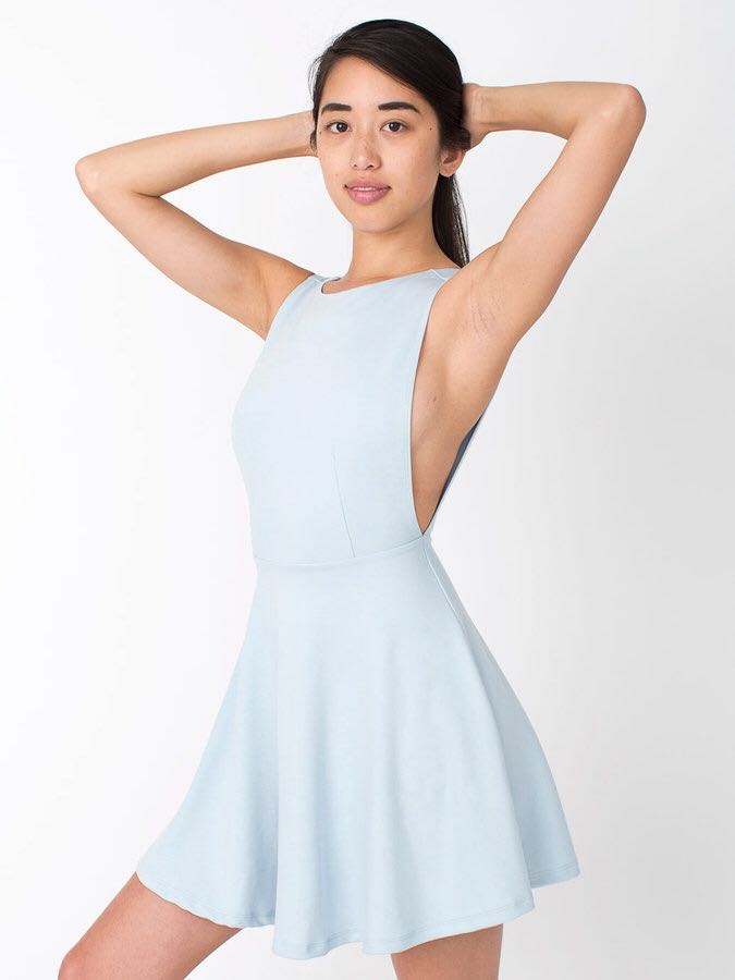 American apparel 2025 blue dress