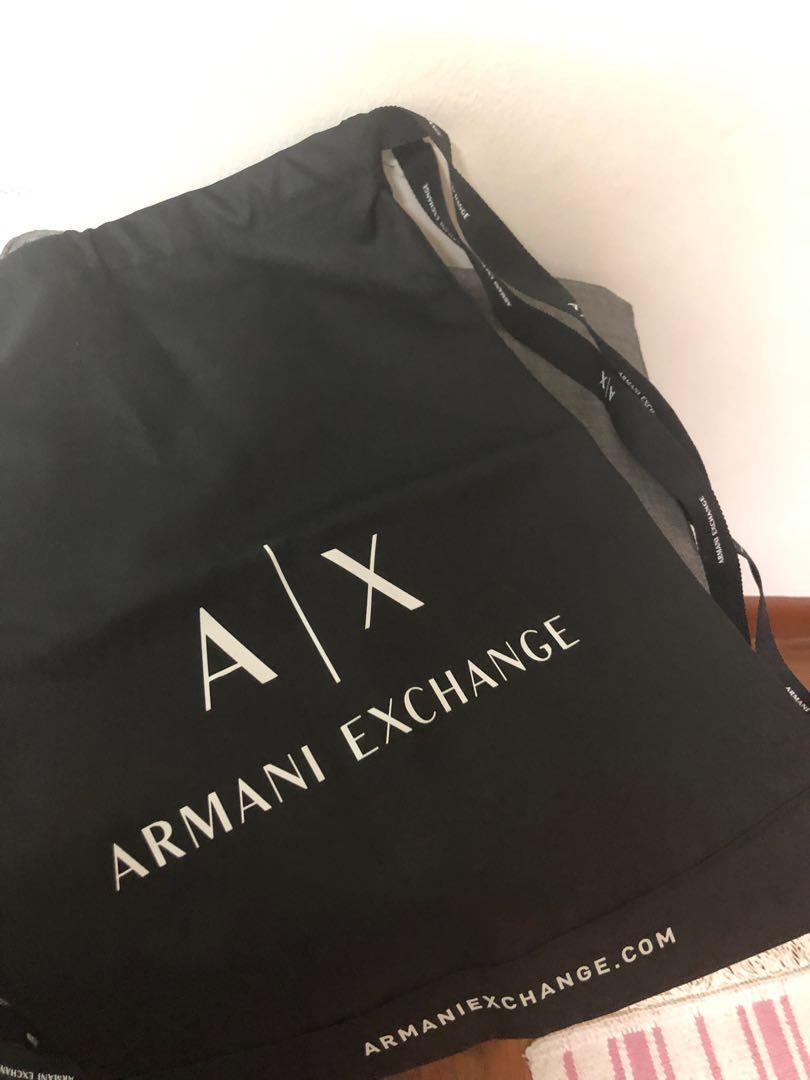 armani drawstring bag