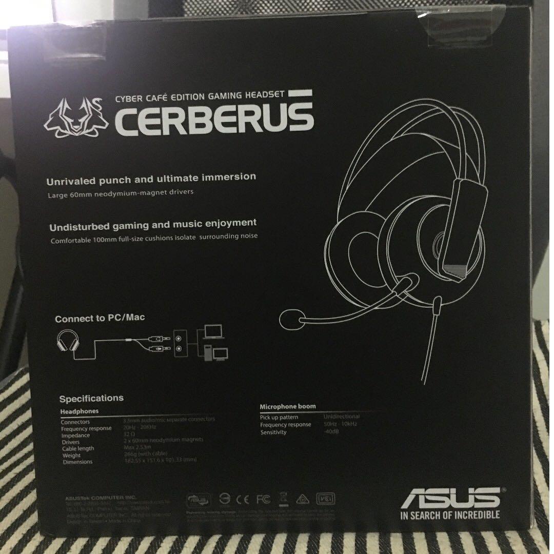 Asus cerberus cyber cafe gaming sale headset
