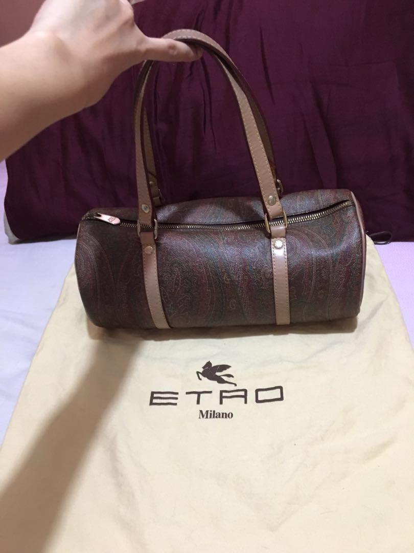 Authentic ETRO Vintage Paisley Papillon Bag 